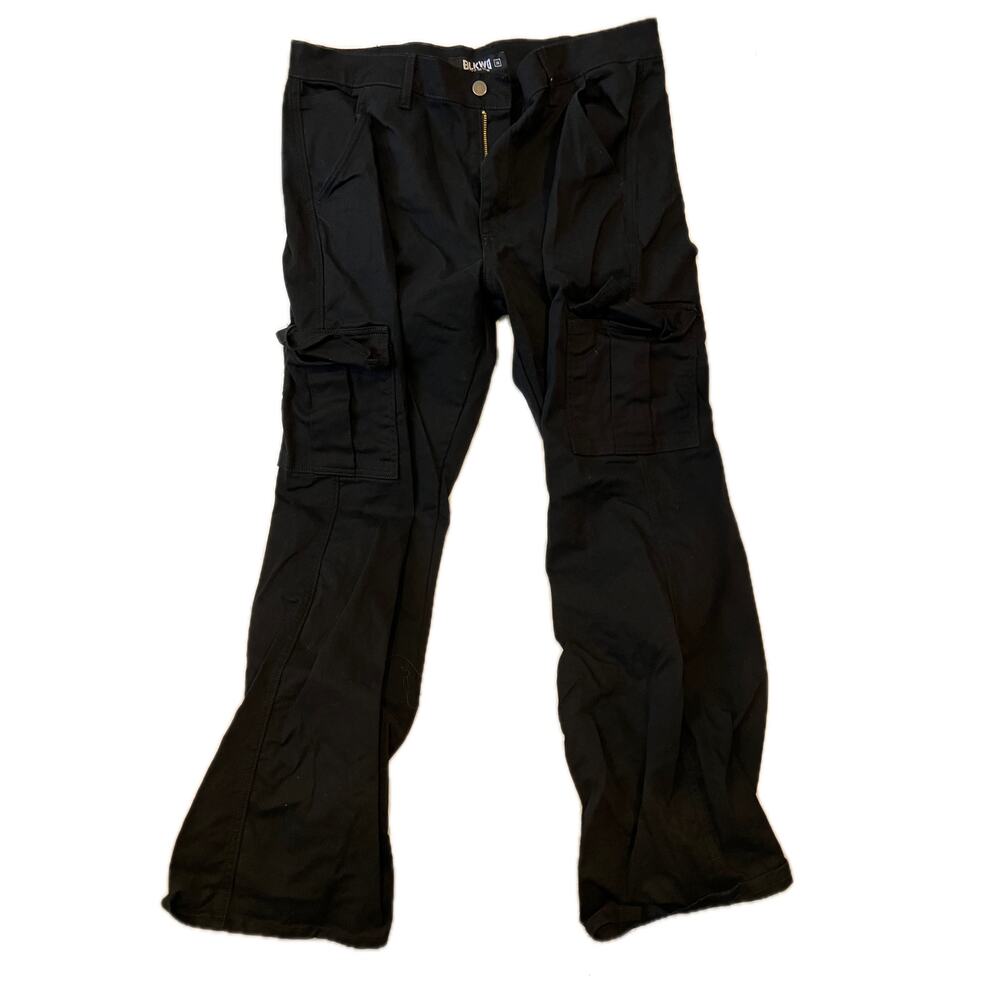 Blkwd Co The Baggy Figueoa Black Cargo Pants Mens 36x30